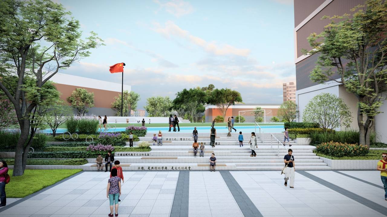 文化殿堂·典雅學府|廣州廣雅中學景觀設計